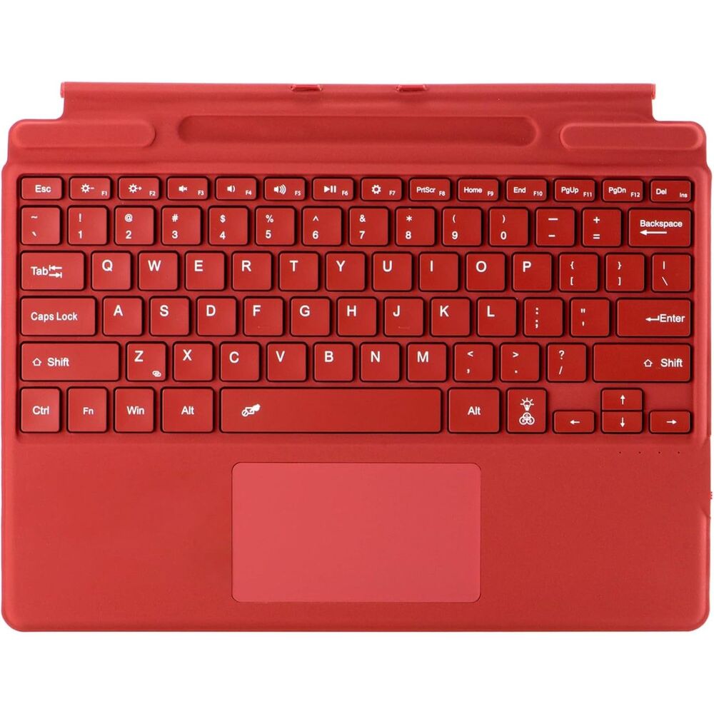Wireless Keyboard for Microsoft Surface Pro 11 / 10 / 9 / 8 / X | 7 (Red)